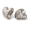 304 Stainless Steel Stud Earrings for Women EJEW-U019-01P-01-2