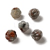 Natural African Bloodstone Carved Flower Beads G-O156-B-28-1