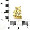 Rack Plating Brass Micro Pave Cubic Zirconia European Beads LS-KK-Z081-11-3