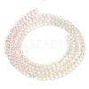Transparent Painted Glass Beads Strands X-DGLA-A034-T1mm-A25-5