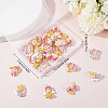 SUNNYCLUE 30Pcs 5 Style Opaque Resin Pendants RESI-SC0002-46-6