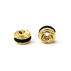Brass Grade A Rhinestone Spacer Beads RSB036NF-12G-3