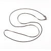 Non-Tarnish 304 Stainless Steel Square Snake Chains Necklaces LS-NJEW-K049-06P-1
