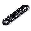 Spray Painted CCB Plastic Linking Rings X-CCB-Q091-018B-4