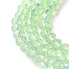 Baking Painted Transparent Glass Beads Strands DGLA-A034-J4MM-D02-3