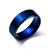 201 Stainless Steel Wide Band Finger Rings for Women Men RJEW-WH0009-13F-BU-1