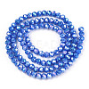 Electroplate Glass Beads Strands EGLA-A034-P10mm-B21-3