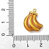 304 Stainless Steel Fruit Enamel Pendants STAS-G362-04G-10-3