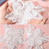 2Pcs Fabric with Tube Beads and Pearl Beads & Sequins Patches DIY-PH0038-13B-4