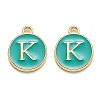 Golden Plated Alloy Enamel Charms X-ENAM-Q437-15K-1