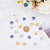 18Pcs 3 Colors 304 Stainless Steel Pendant Rhinestone Settings STAS-DC0014-13-4