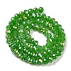Baking Electroplate Glass Beads Strands DGLA-A039-J10mm-B11-2