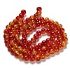Spray Painted Crackle Glass Beads Strands X-CCG-Q002-10mm-10-4