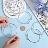 12Pcs Adjustable 304 Stainless Steel Wire Cuff Bangle Making MAK-SC0001-19-2