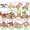 Square Kraft Paper Jewelry Storage Boxes CON-TAC0001-04A-4