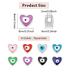 80Pcs 8 Colors CCB Plastic Beads FIND-DC0001-40-2