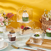 Foldable Transparent Plastic Single Cake Gift Packing Box CON-WH0084-42B-6