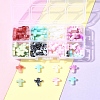 104Pcs 8 Colors Acrylic Imitation Gemstone Beads OACR-FS0001-79-9