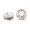 Brass Crystal Rhinestone Spacer Beads X-RB-A006-7MM-S-2