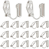 20Pcs Brass Clip-on Earring Findings KK-SC0004-81P-1