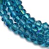 Transparent Electroplate Glass Beads Strands GLAA-F029-2mm-D01-3