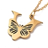 PVD Vacuum Plating 201 Stainless Steel Necklaces NJEW-R267-01V-G-4
