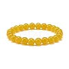 Dyed Natural Malaysia Jade Round Beads Stretch Bracelets Set BJEW-JB06955-2