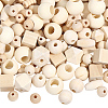350Pcs 11 Styles Natural Wood Beads WOOD-PA0001-43-7