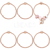 6Pcs Brass European Style Bracelet Making PPJ-SC0001-01B-1