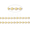 Golden Brass Enamel Link Chain CHC-H103-06F-G-2