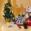 AHADERMAKER 4Pcs 4 Style Plastic Christmas Treetop Star Ornament AJEW-GA0006-07-5