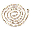 Brass Cable Chains Necklace Making MAK-N034-004A-G-2