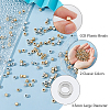 1000Pcs 2 Colors CCB Plastic Beads CCB-DC0001-18-5