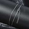 1.2MM 304 Stainless Steel Boston Link Chain Necklaces NJEW-D328-01P-01-1
