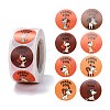 Flat Round Paper Thank You Stickers DIY-C042-12C-1