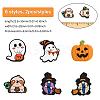 CHGCRAFT 10pcs 5 style Halloween Silicone Beads SIL-CA0002-47-2