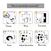 Cartoon Animal Theme Paper Stickers Set DIY-M031-44-5