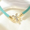 Adjustable Nylon Cord Bracelets BJEW-C096-01G-25-2