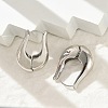 Brass Hoop Earrings for Women EJEW-U041-05P-3