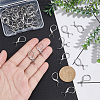 50Pcs 304 Stainless Steel Leverback Earring Findings STAS-UN0041-89-3