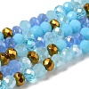 Glass Beads Strands EGLA-A034-M6mm-15-4