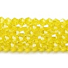 Transparent Electroplate Glass Beads Strands EGLA-A039-T4mm-A21-1