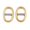 Ion Plating(IP) 304 Stainless Steel Oval Links Connector Charms STAS-F366-02A-GP-1