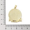 Rack Plating Brass Enamel Pendants KK-H474-21G-04-3