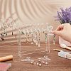 Transparent Acrylic Earring Display Stands EDIS-WH0029-12-3