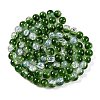 Transparent Crackle Baking Paint Glass Beads Strands DGLA-T003-01C-M-5