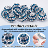 50Pcs Polymer Clay Rhinestone Beads PORC-OC0001-13B-4