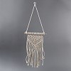 Cotton Cord Macrame Woven Wall Hanging HJEW-C010-02-2
