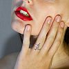 Musical Note Rhodium Plated 925 Sterling Silver Cuff Rings FS-WG4A5BA-01-2