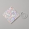 Translucent Acrylic Disc Pendant Keychain KEYC-WH0027-85A-02-2